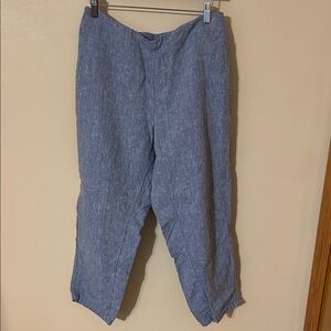 J. Jill Light Blue love Linen Pants 2X